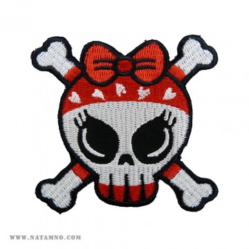 НАШИВКА, ЮТИЯ 129 - CUTE SKULL