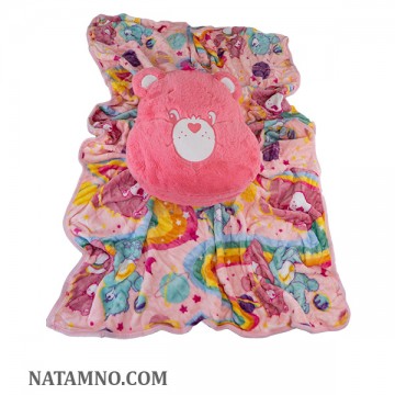 ОДЕЯЛО, THE CARE BEARS, LOVE-A-LOT BEAR, FACE