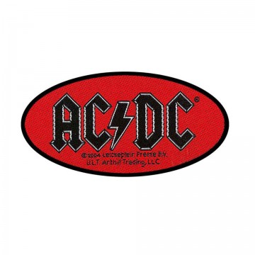 НАШИВКА  - AC DC - OVAL LOGO