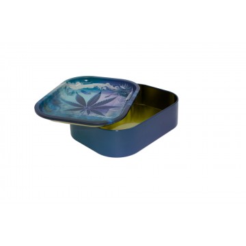 КУТИЯ-TRAY, BLUE LEAF 18CM...